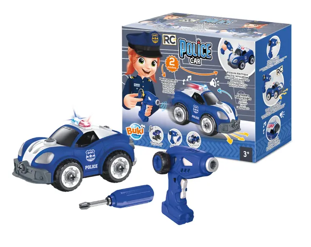 buki-radiocommand-s-voiture-police-rc-construire-gyrophare image 1