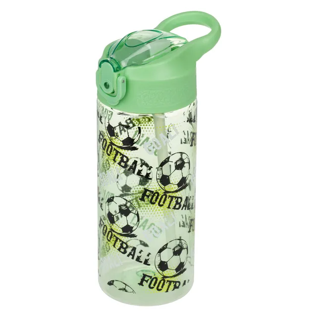 baagl-football-gourde-tritan-avec-paille-500-ml image 1