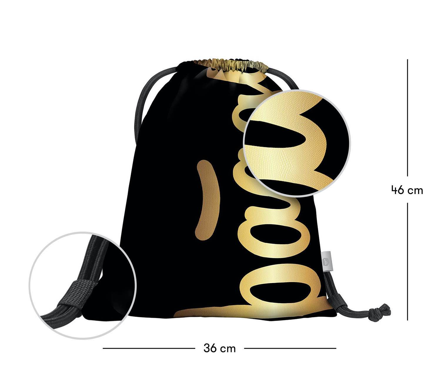 baagl-gym-sacks-skate-gold-sac-de-gym-phosphorescent image 3