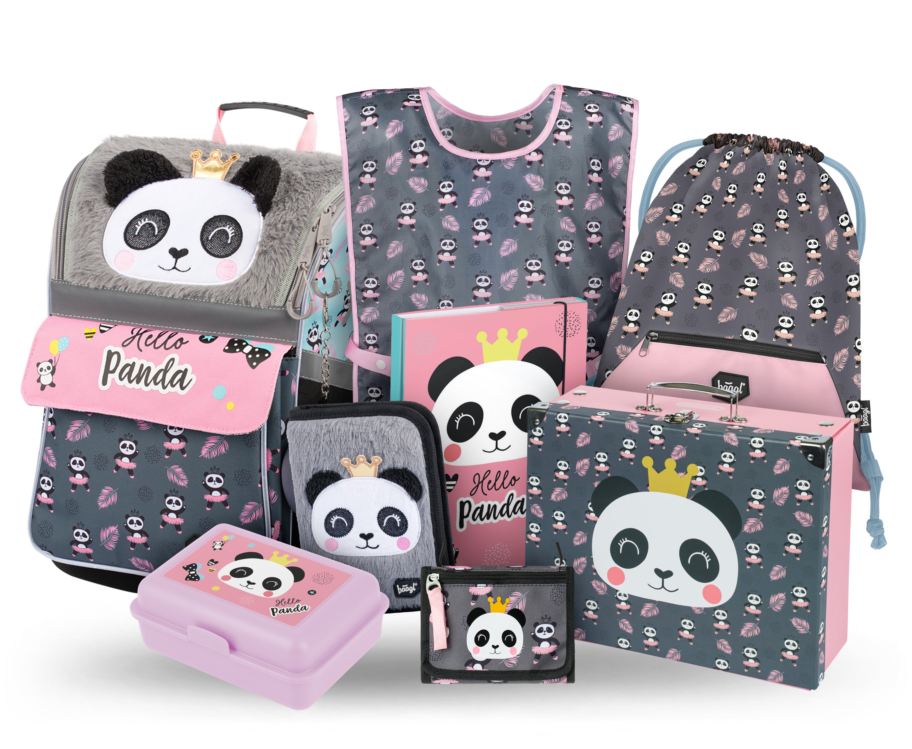 baagl-zippy-panda-iv-ensemble-scolaire-cartable-cp image 1