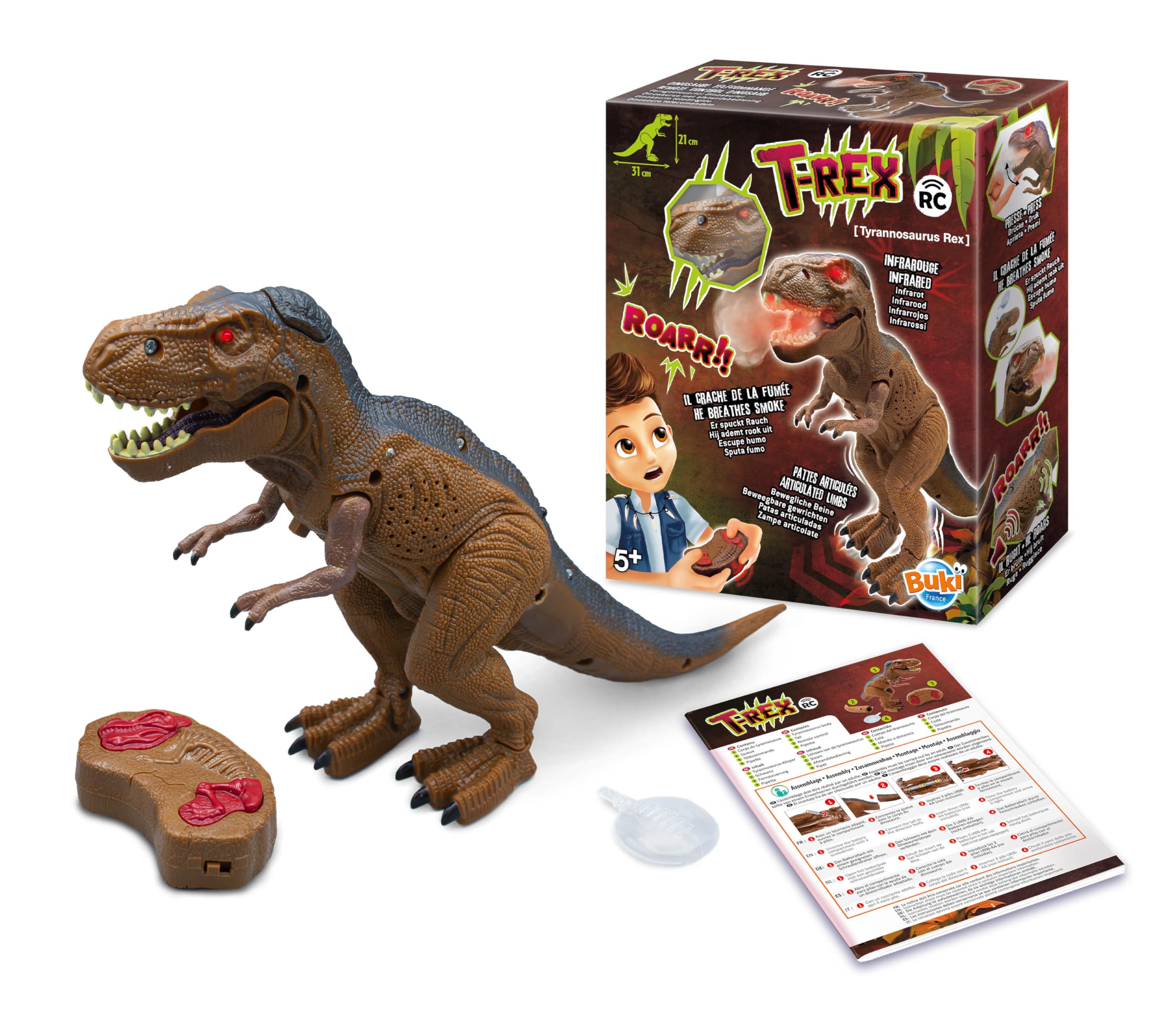 buki-t-rex-rc-dinosaure-t-l-command-fum-e-d-s-5-ans image 3