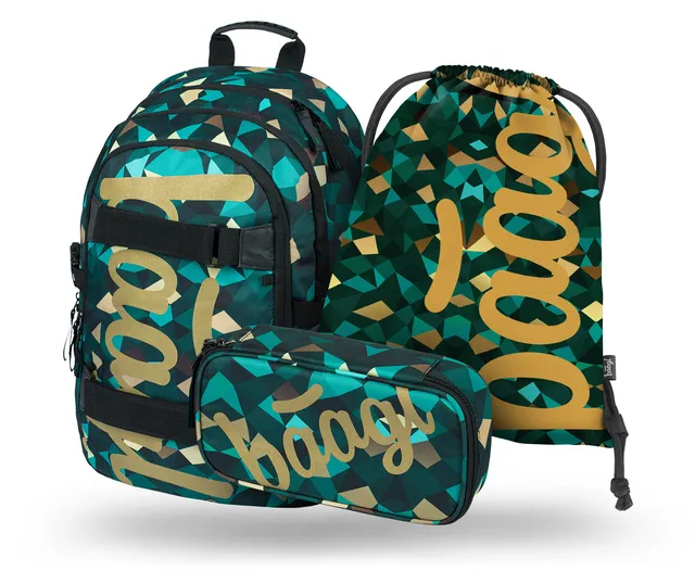 baagl-school-skate-polygon-set-cartable-25-l-trousse image 1