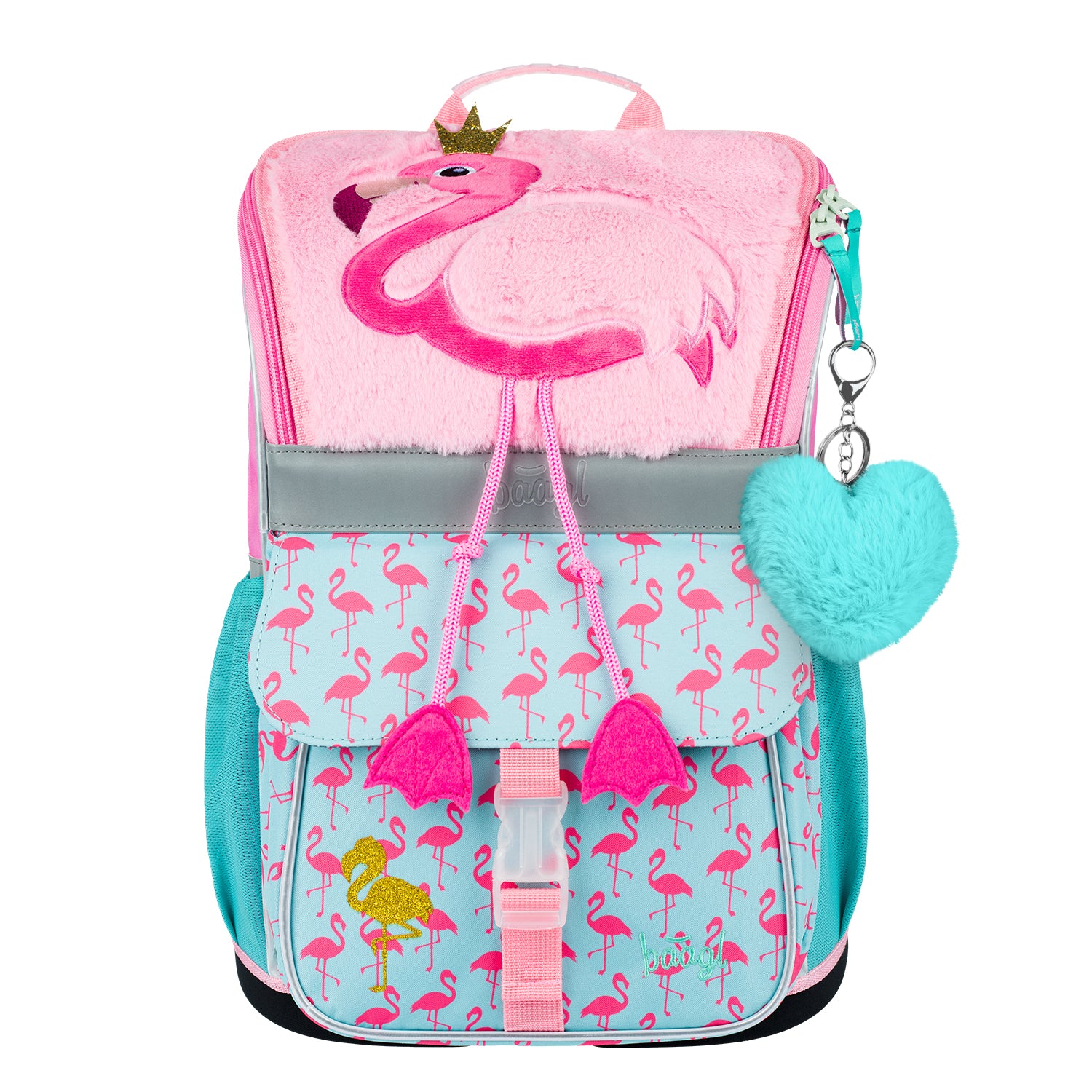 baagl-zippy-flamingo-set-cartable-scolaire-18-l image 2