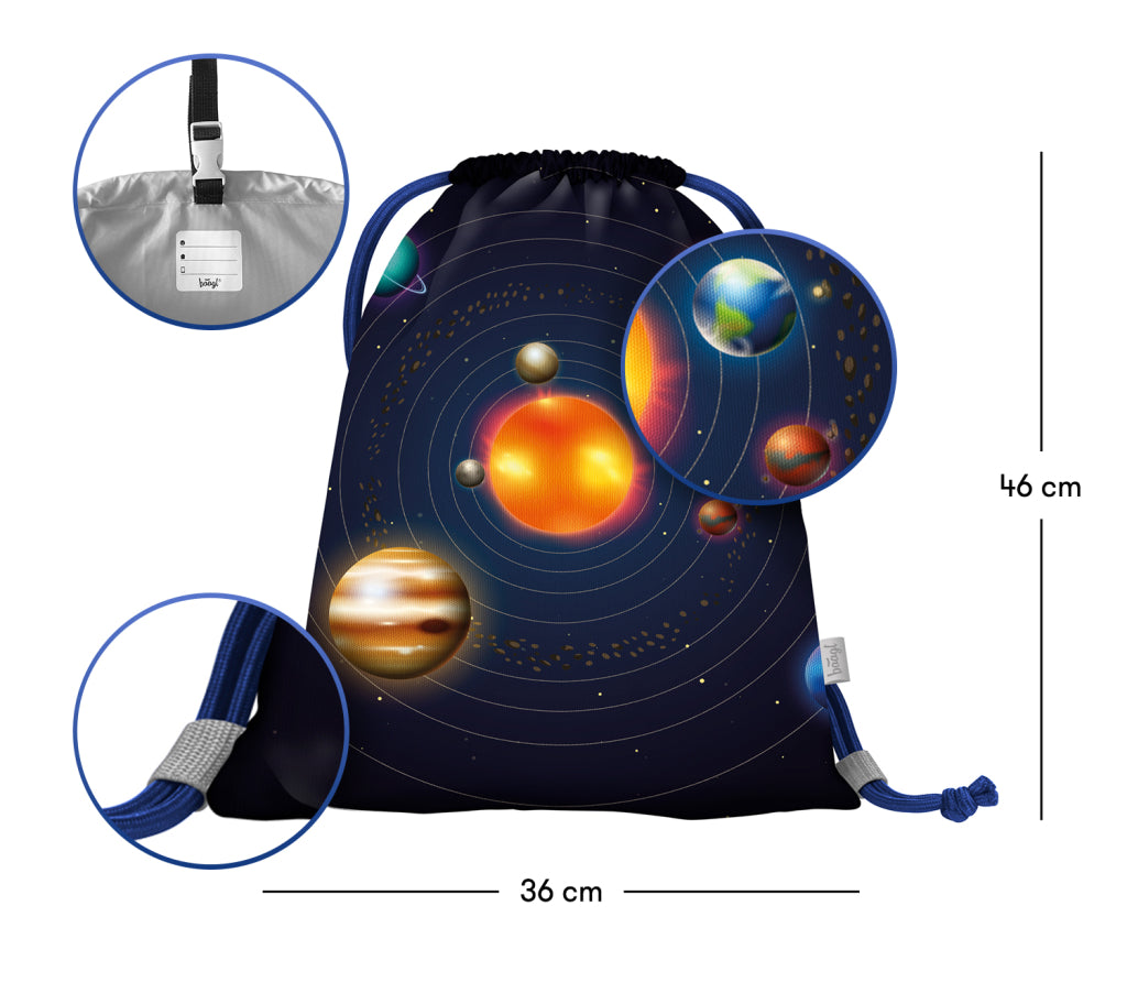 baagl-planets-sac-gym-enfant-cordon-lavable image 3