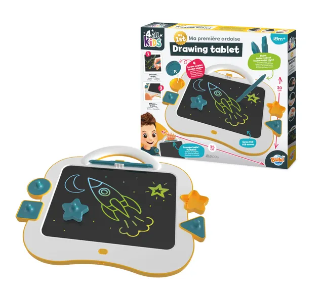 buki-ma-premi-re-ardoise-tablette-lcd-dessin-enfant-18-mois-35x30-cm image 1