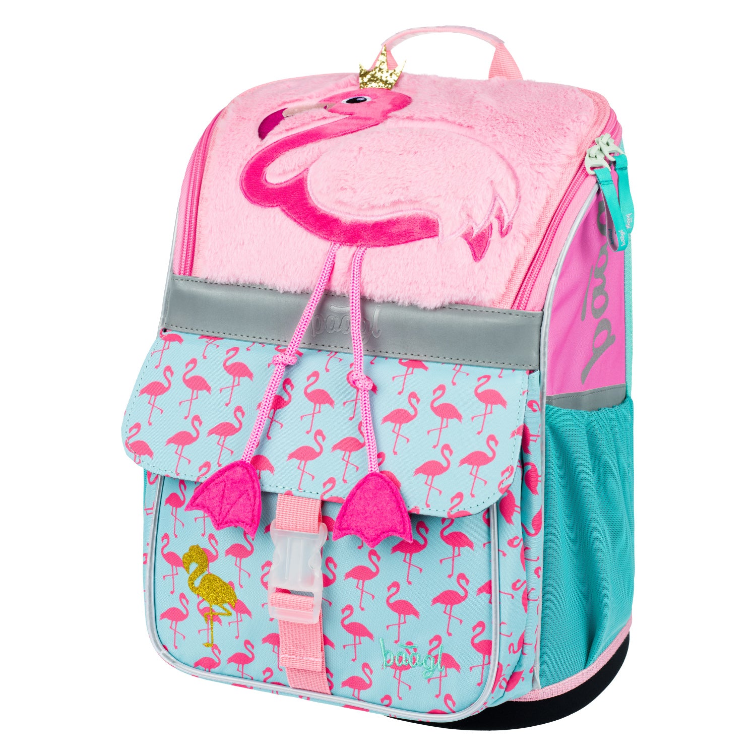 baagl-zippy-flamingo-cartable-fille-18-l-ergonomique image 2