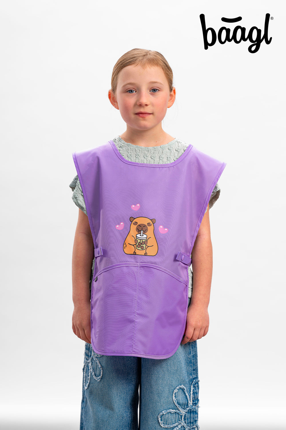 baagl-capybara-tablier-enfant-lavable-2-poches image 5