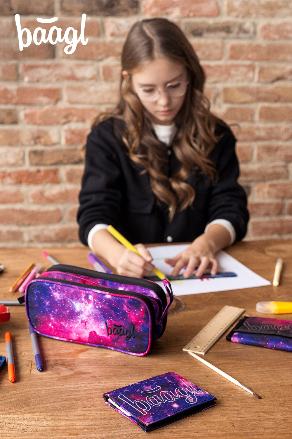 baagl-galaxy-portefeuille-enfant-pression-zip image 6