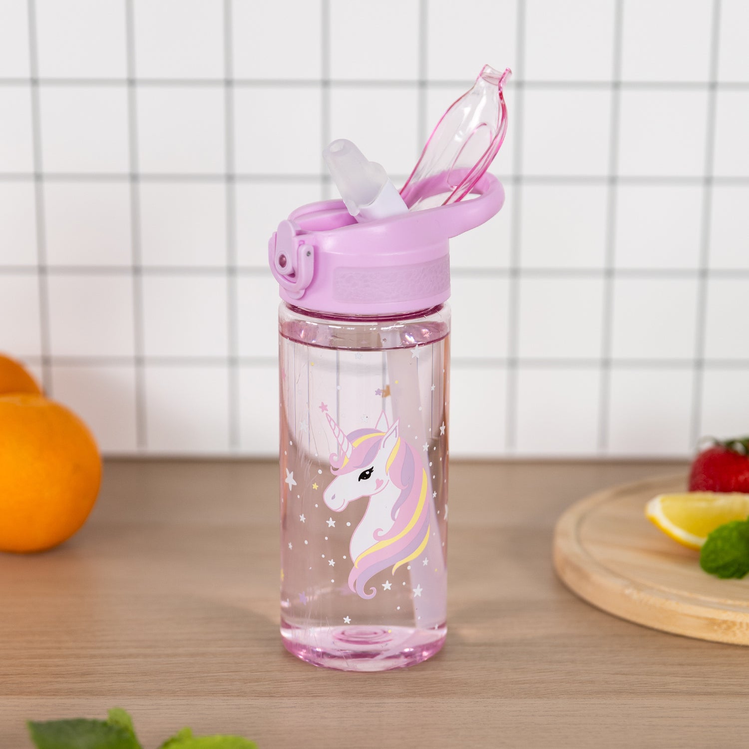 baagl-drinking-bottles-rainbow-unicorn-gourde-500-ml image 6