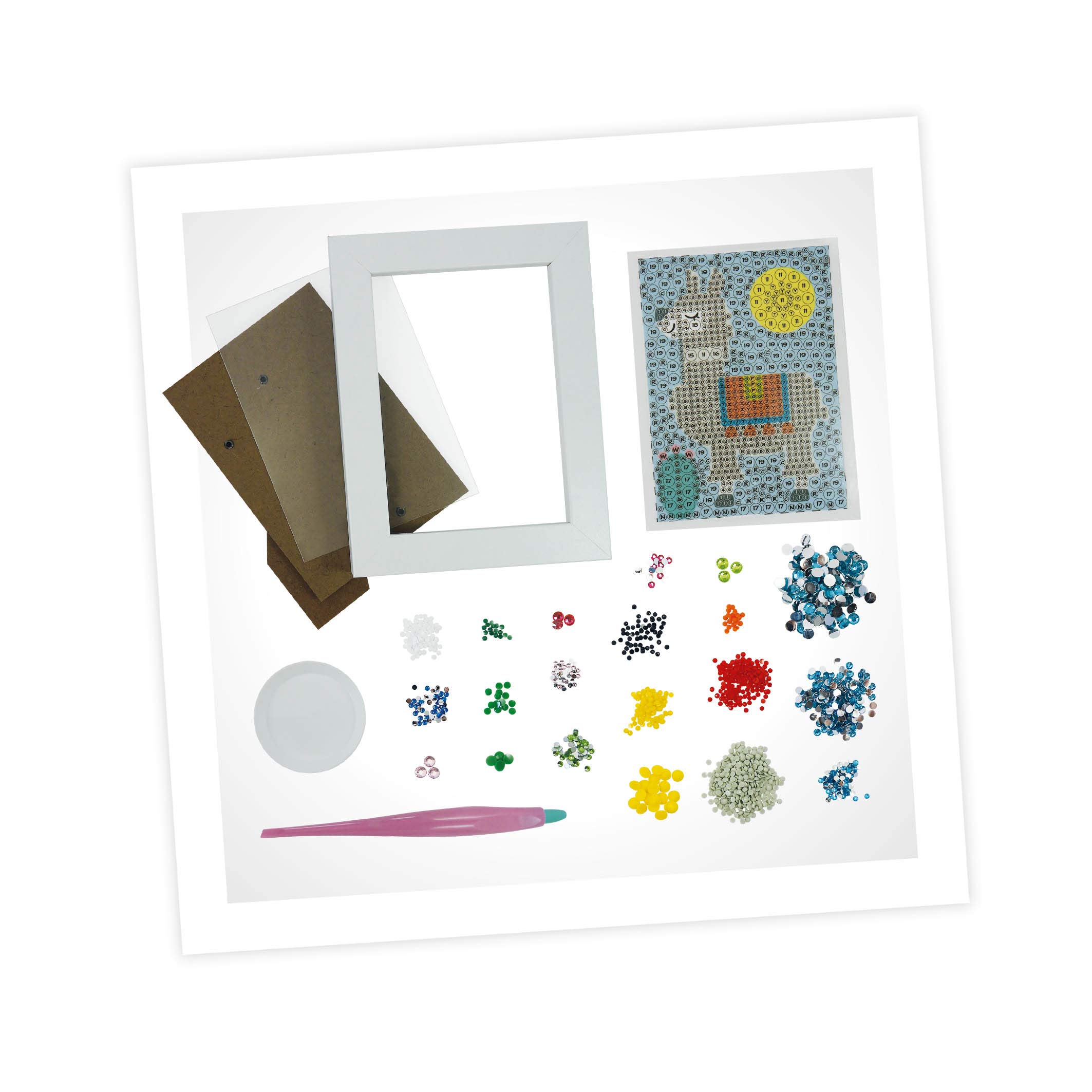 buki-dp003-tableau-strass-lama-avec-cadre-d-s-7-ans image 3