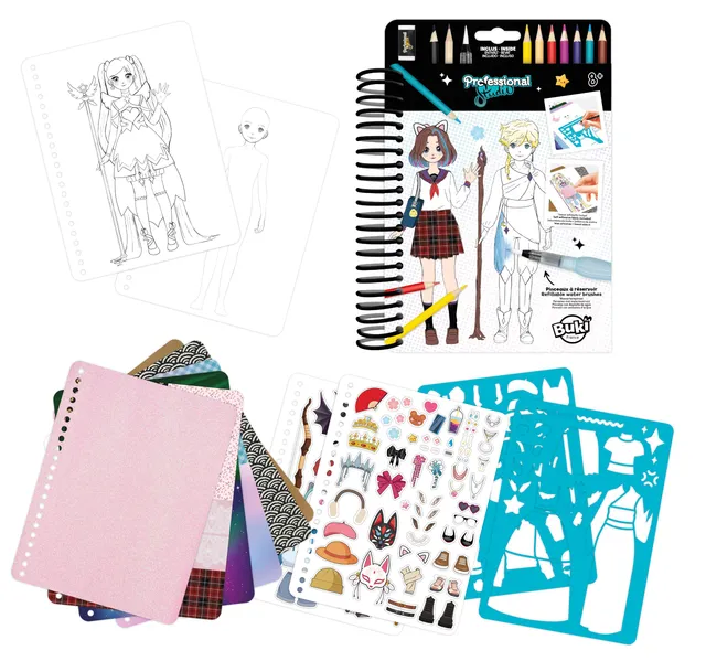 buki-carnet-de-mode-manga-cm201-carnet-dessin-a5-30-pages image 1