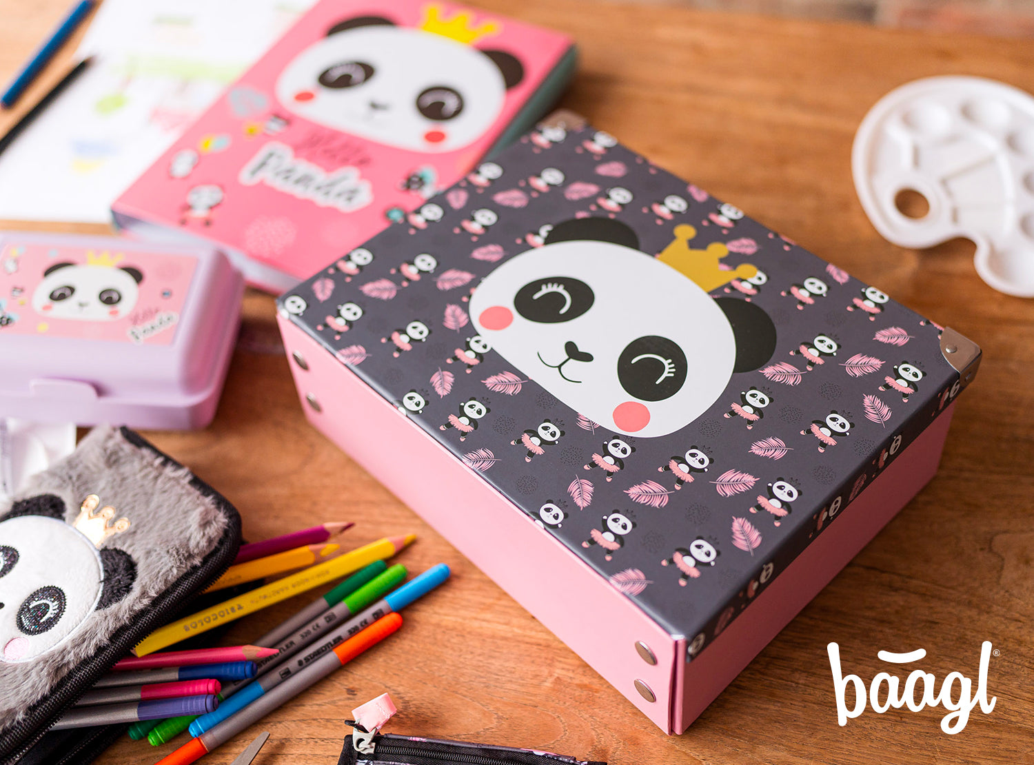 baagl-panda-mallette-scolaire-pliable-enfant-panda image 6