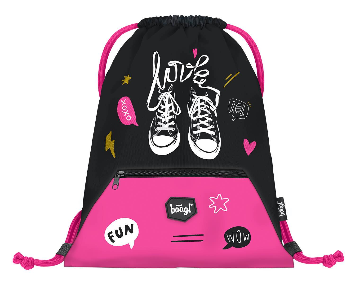 baagl-gym-sacks-sac-de-gym-sneakers-poche-zipp-e image 1