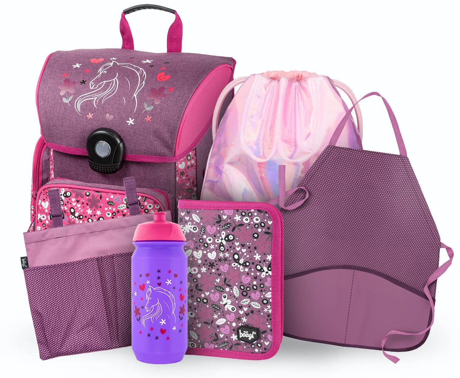 baagl-school-sets-horses-ii-cartable-cheval-fille-18-l image 1