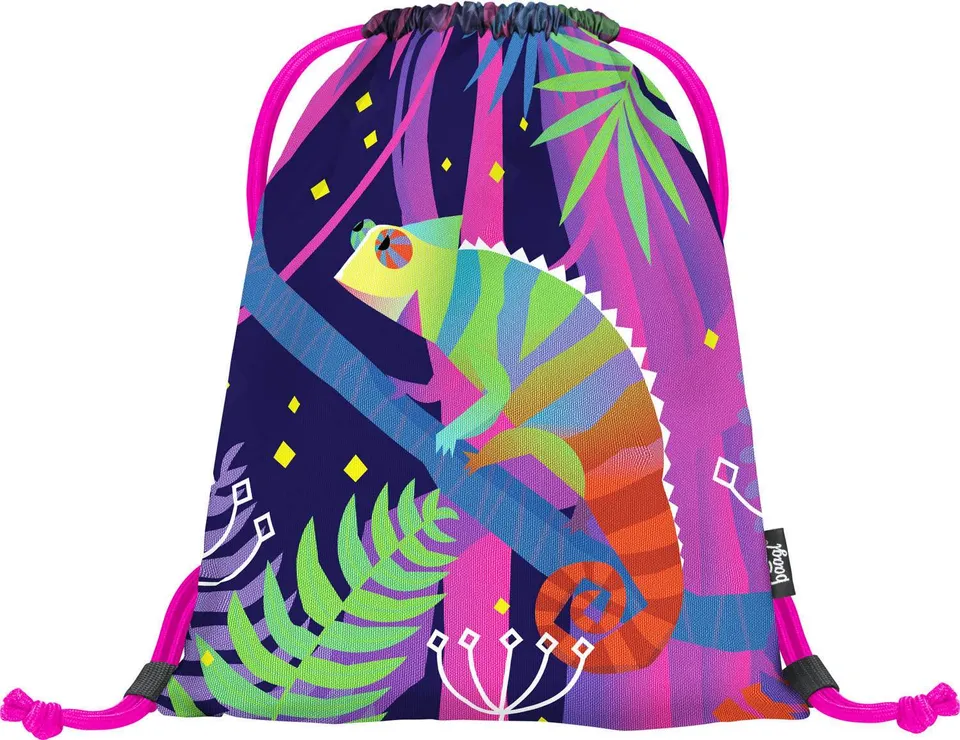 baagl-gym-sacks-chameleon-sac-gym-cam-l-on-lavable image 1