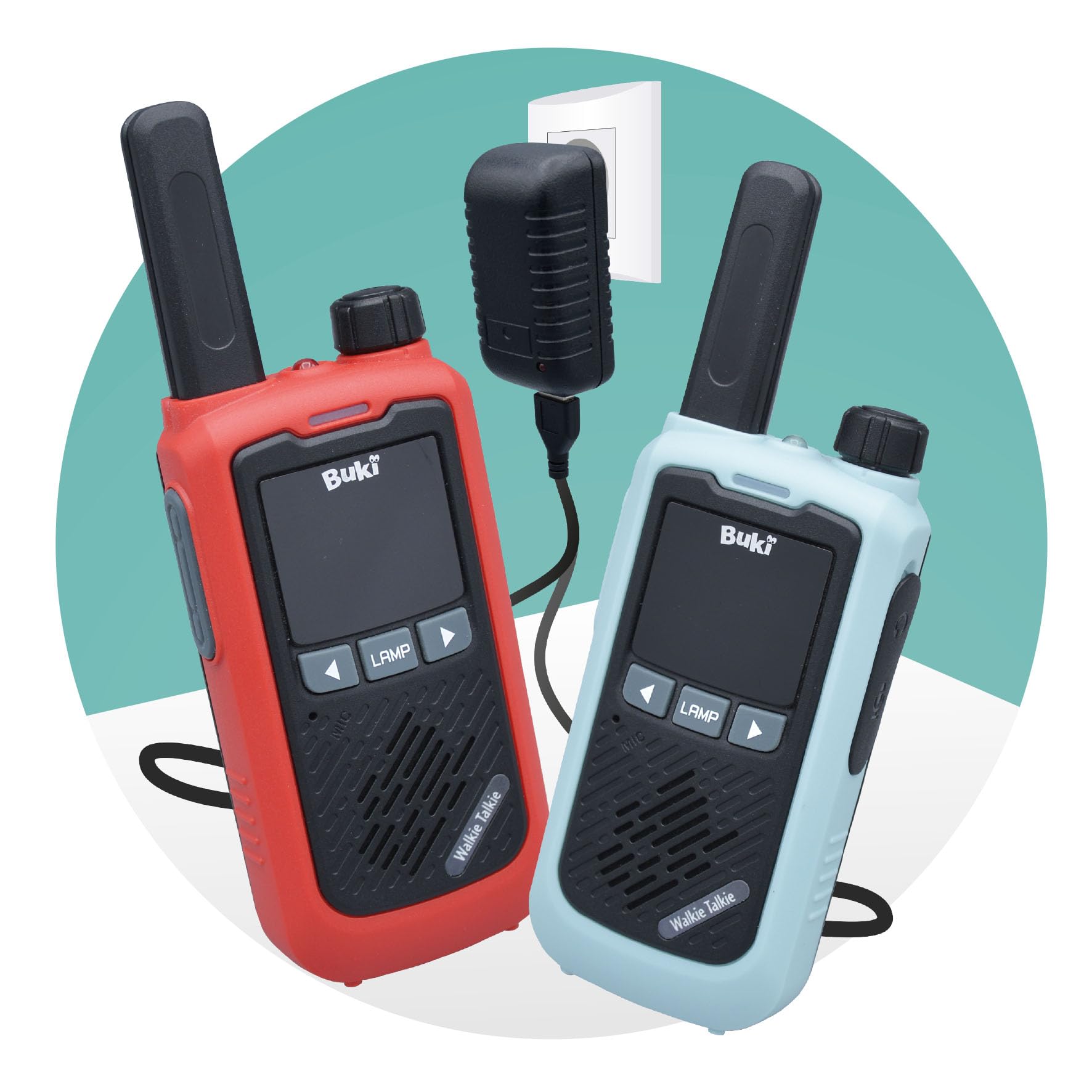 buki-nature-talkie-walkie-rechargeable-5-km-lot-de-2-16-canaux image 4