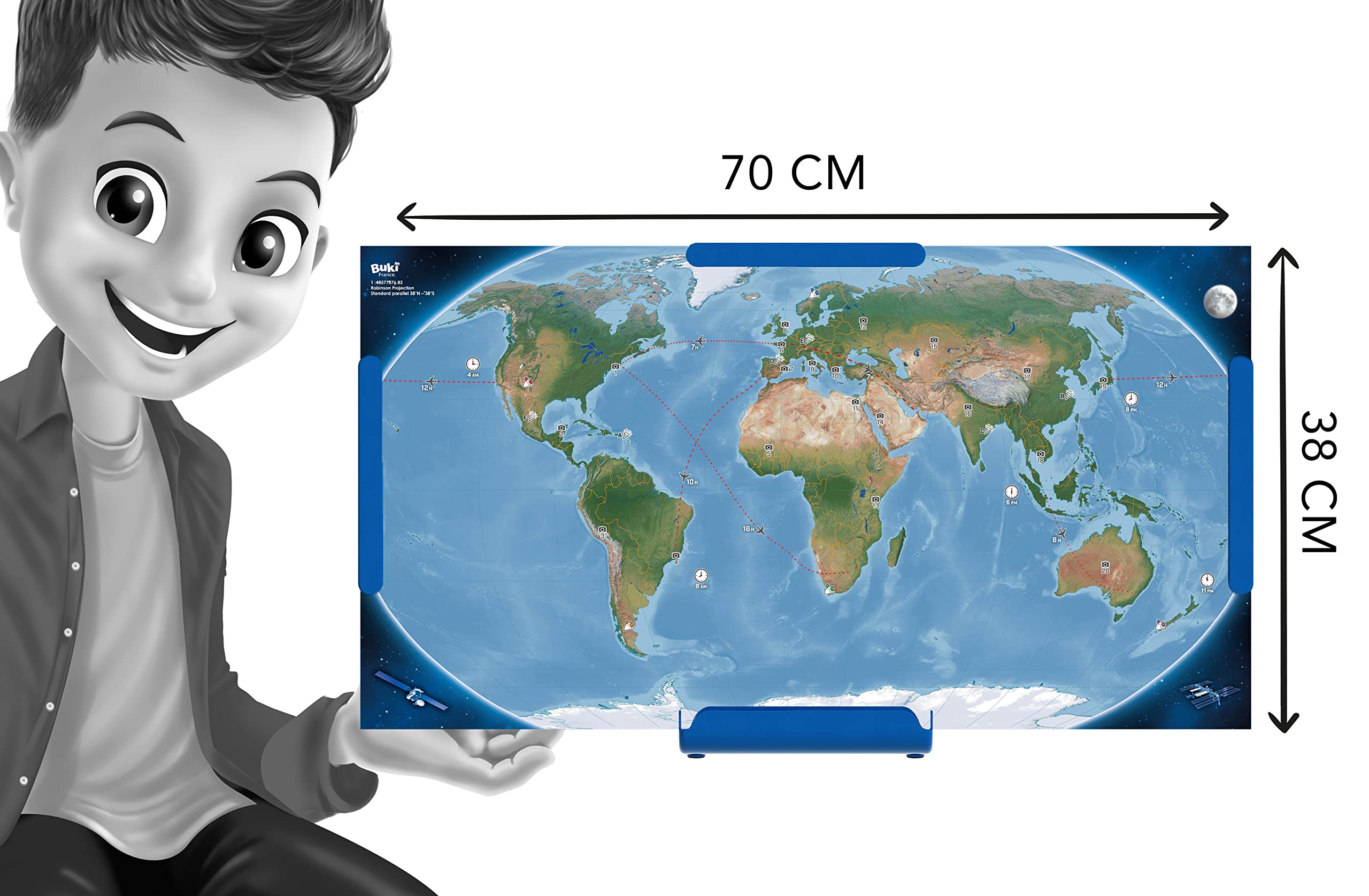buki-espace-7346-planisph-re-magn-tique-carte-monde-40-pi-ces image 3