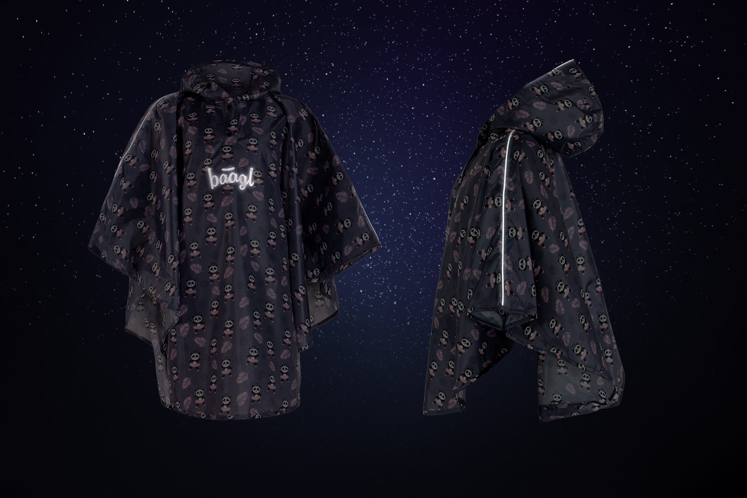 baagl-panda-poncho-de-pluie-enfant-xs-90-110-cm image 8