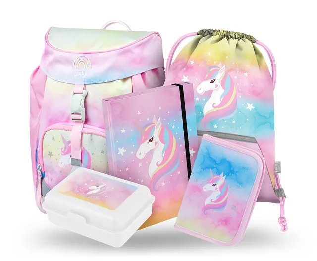 baagl-airy-rainbow-unicorn-ii-set-scolaire-licorne-4-pi-ces image 1