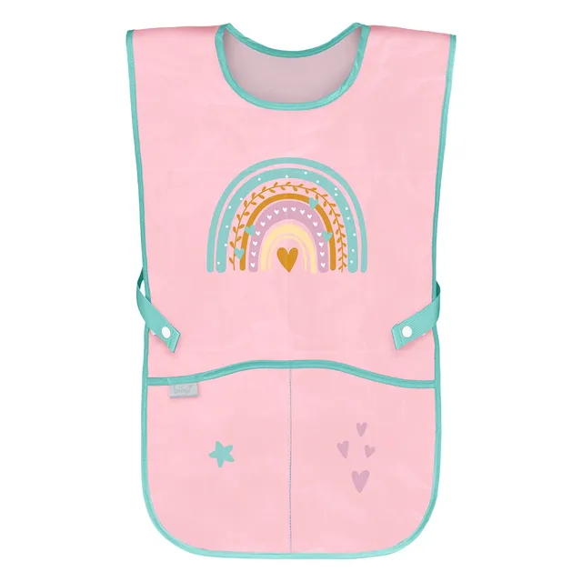 baagl-aprons-tablier-enfant-pink-rainbow-rose-poches image 1