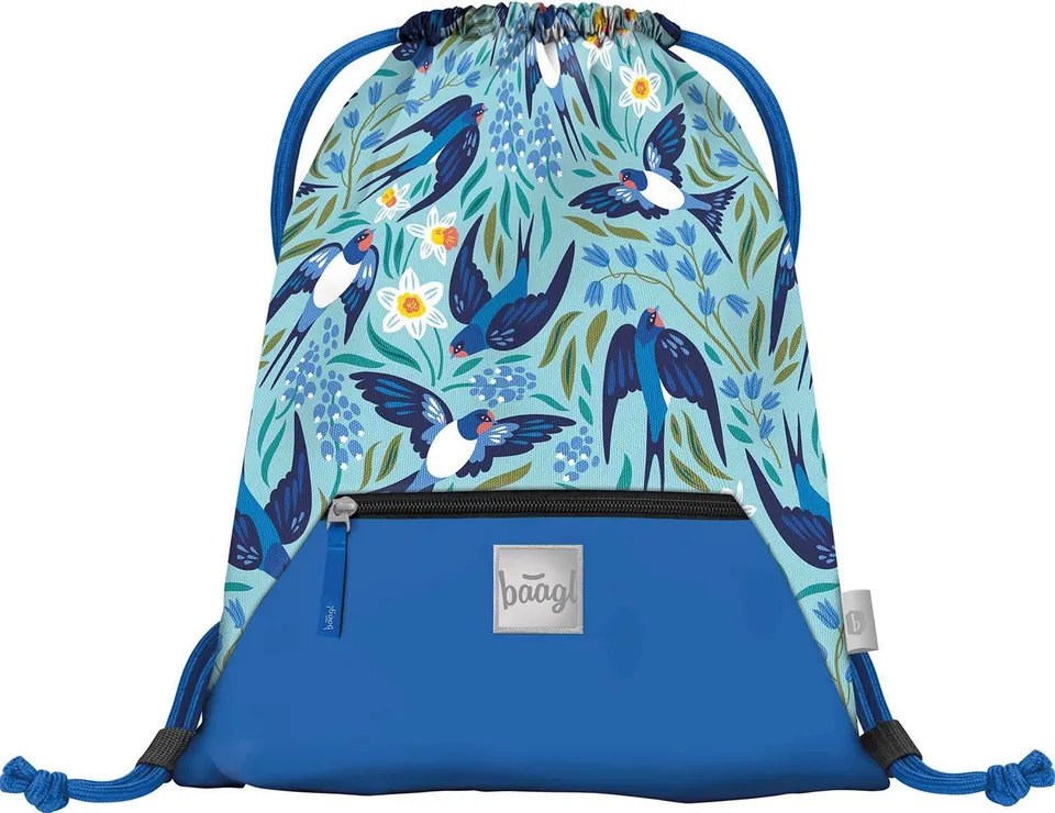 baagl-gym-sacks-birdie-sac-de-gym-poche-zipp-e-lavable image 1