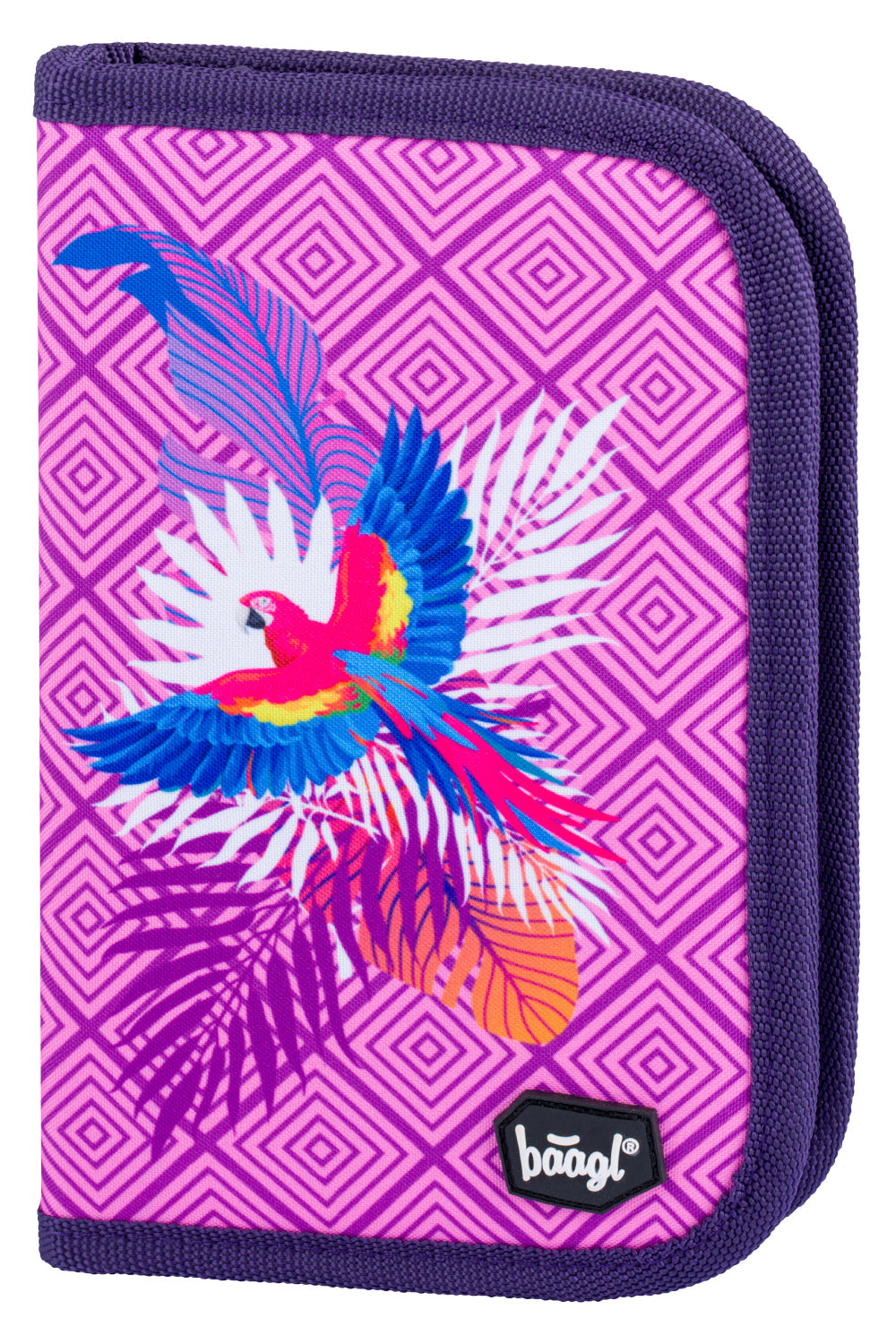baagl-classic-pencil-cases-parrot-trousse-cole-un-rabat image 1