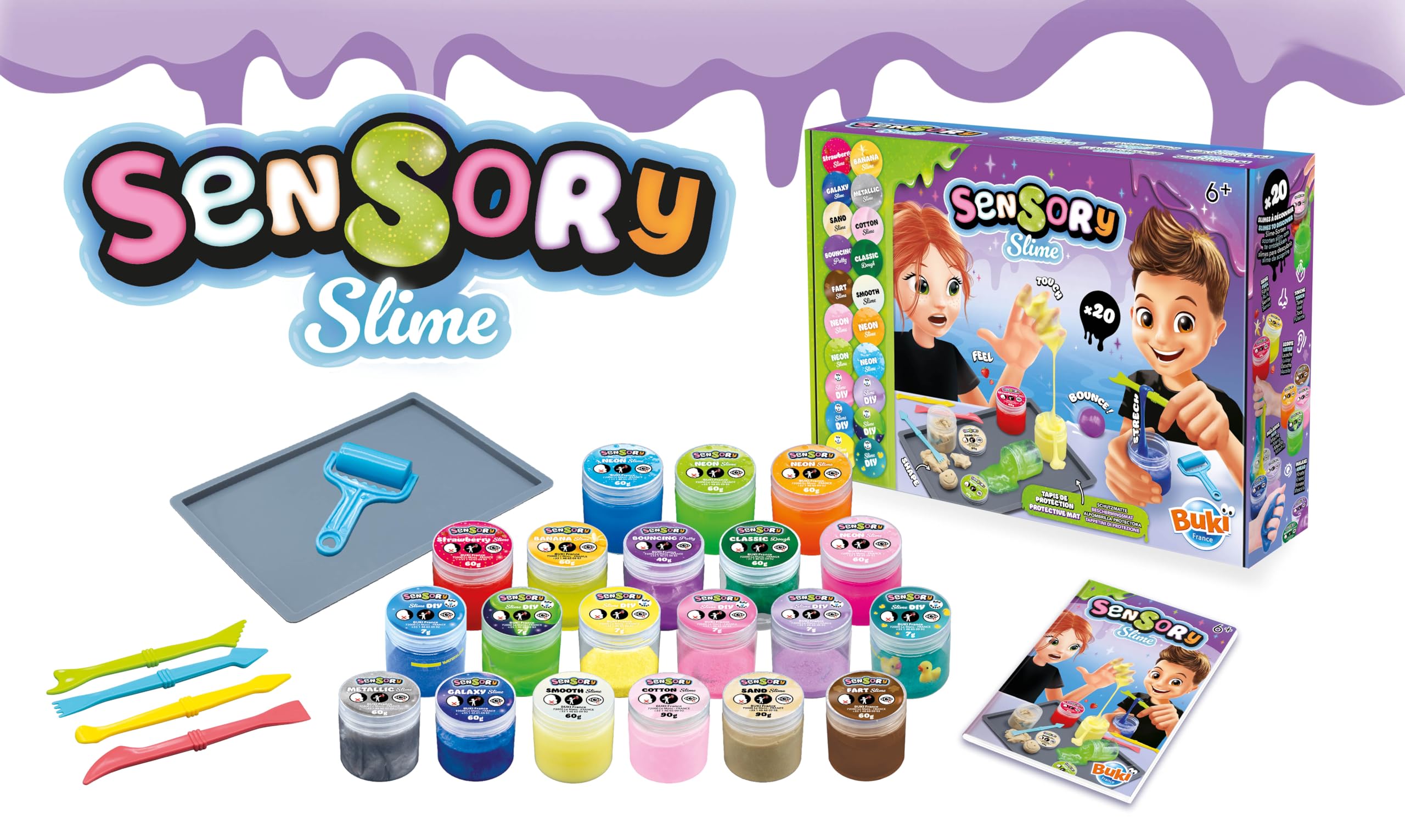buki-cr-atif-coffret-slime-20-slimes-cr-er-glow-galaxy-6-ans image 8