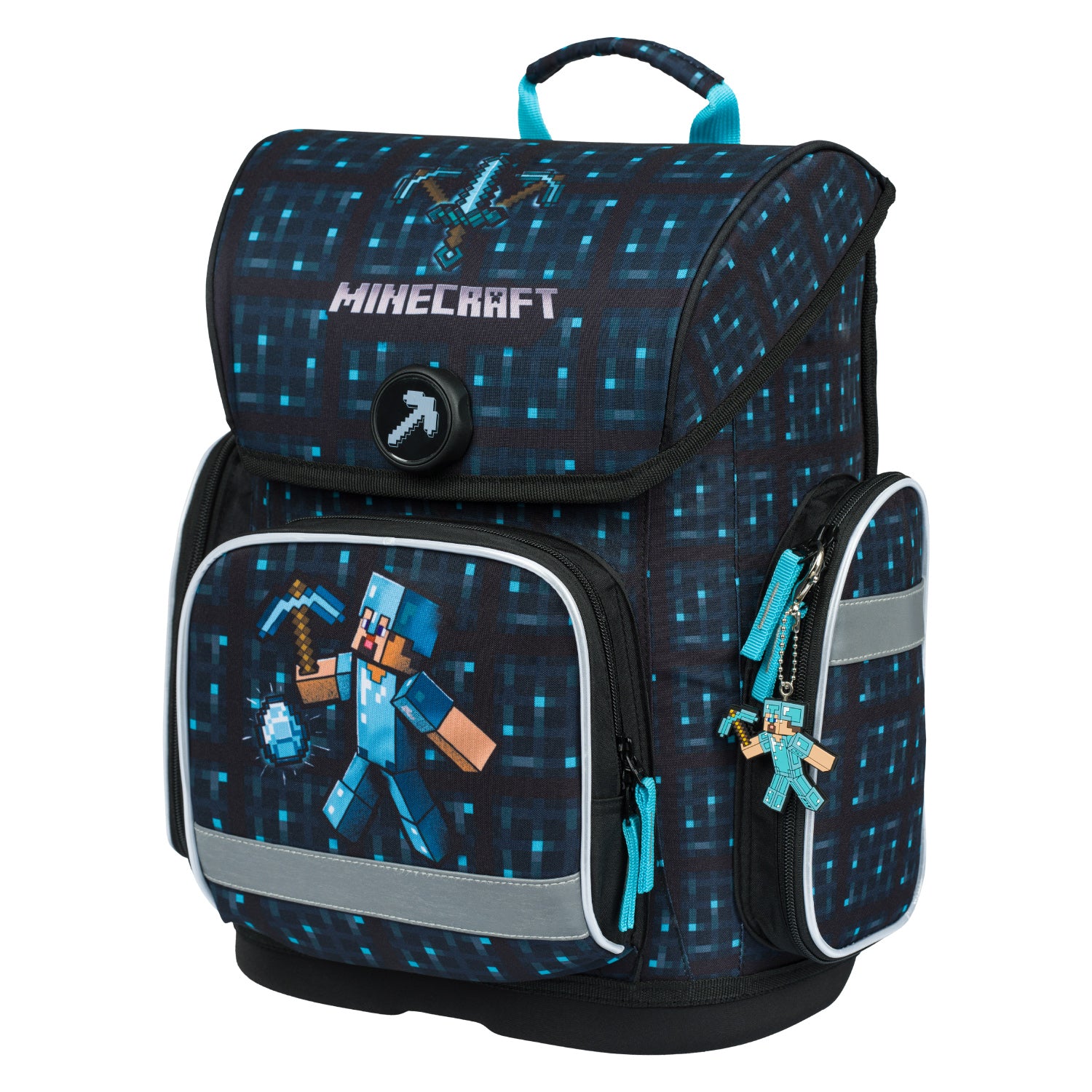 baagl-ergo-minecraft-blue-axe-cartable-gar-on-19-l-ergonomique image 2