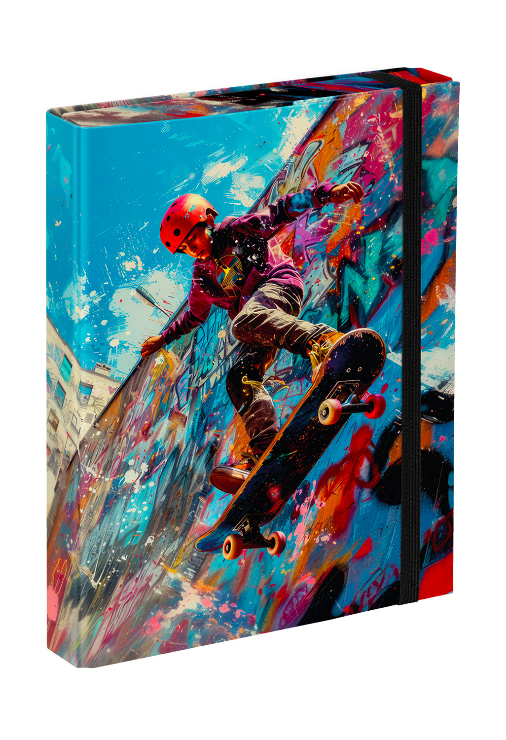 baagl-notebook-folders-a5-skatepark-chemise-lastique image 1