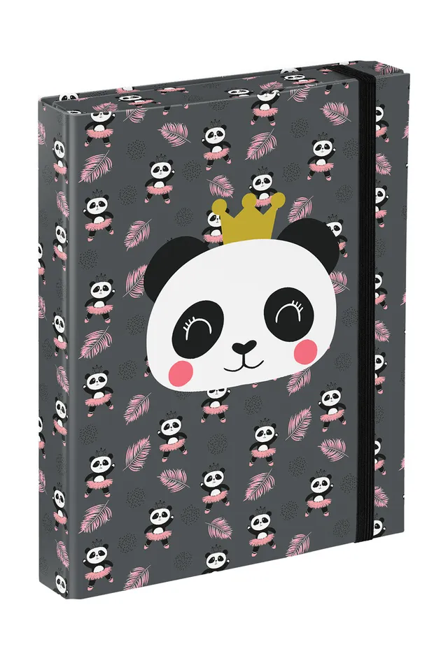 baagl-panda-chemise-a5-lastique-prot-ge-cahier image 1