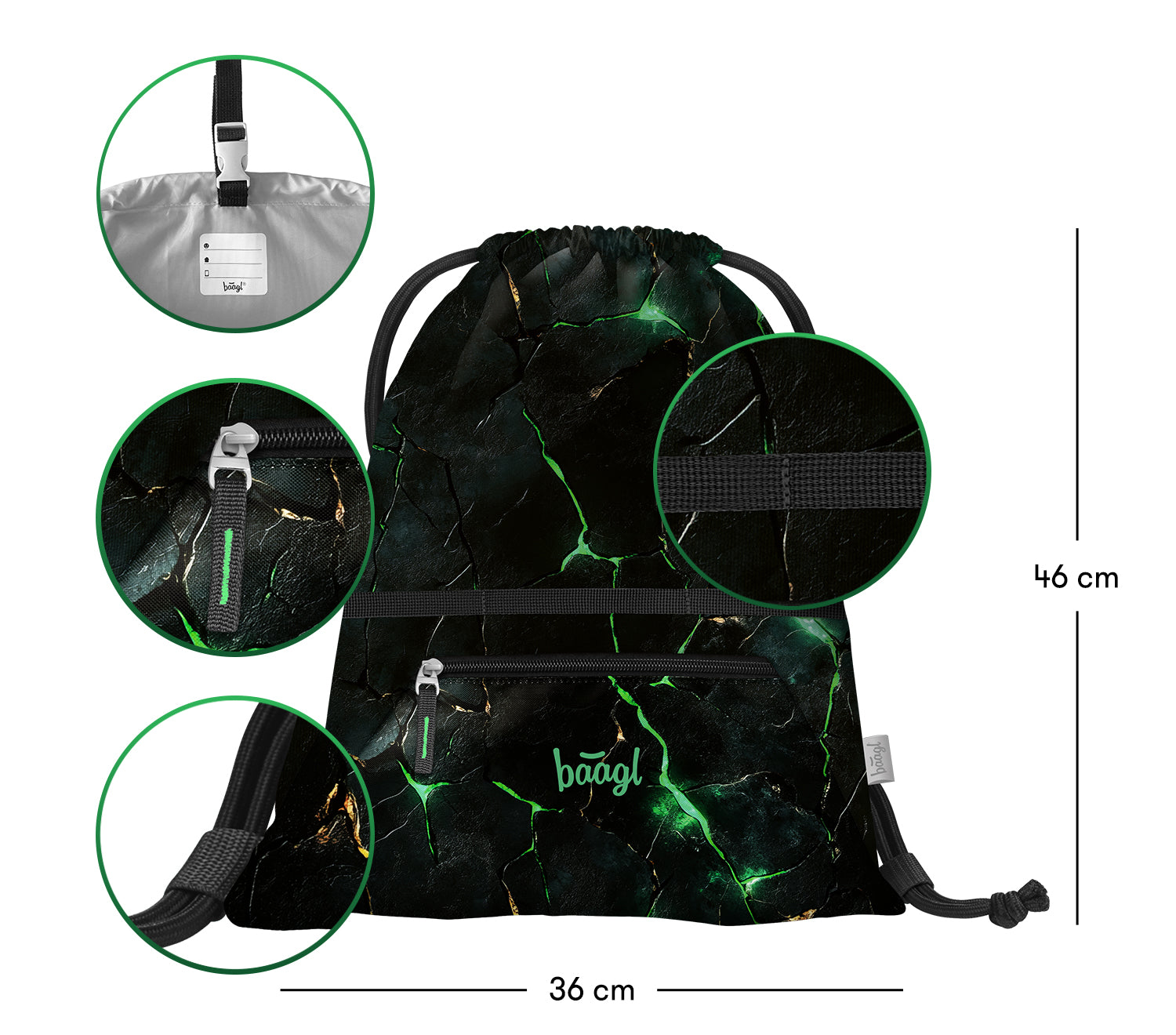 baagl-gym-sacks-sac-gym-dragons-poche-zipp-e image 3