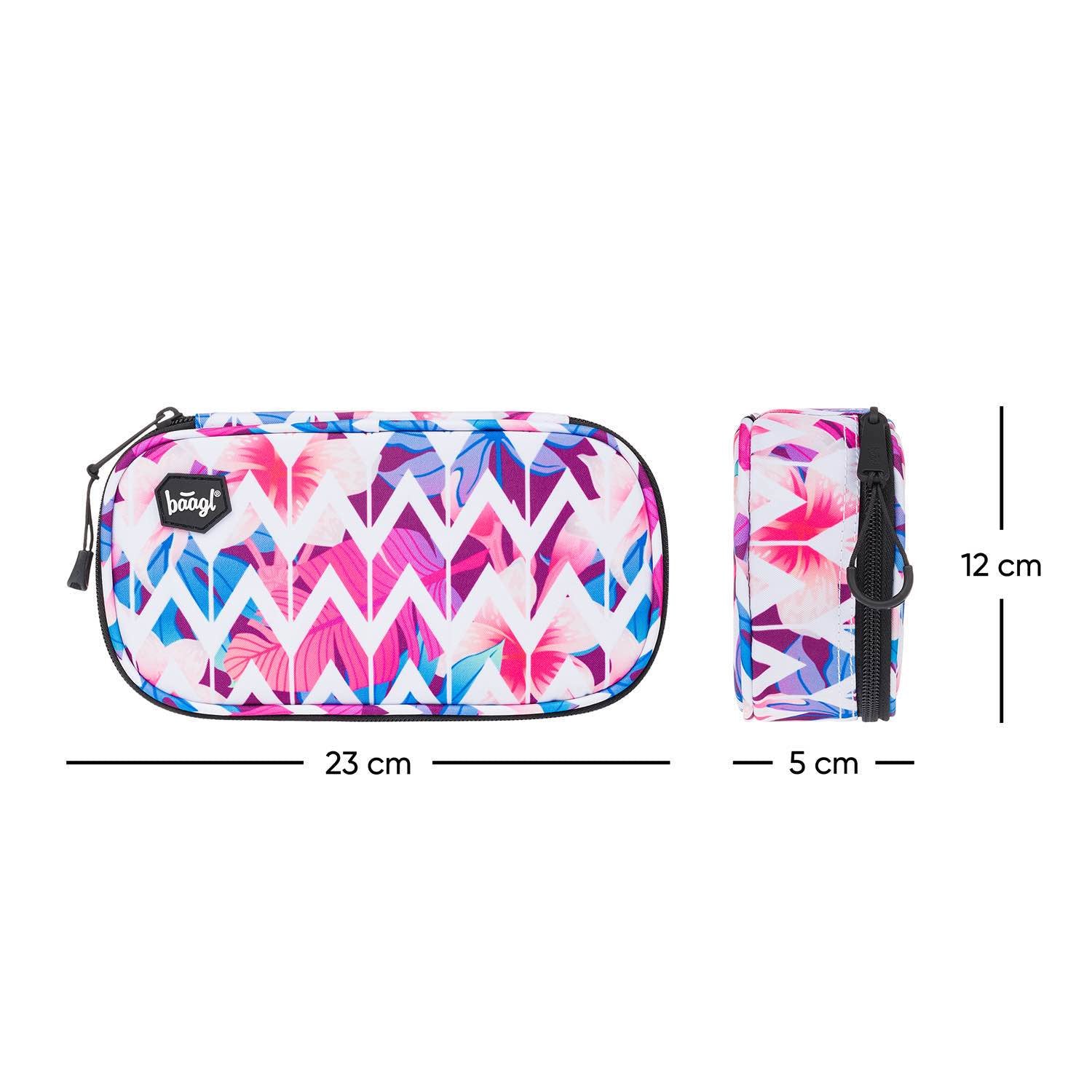baagl-hawaii-trousse-scolaire-vide-motif-fleuri image 4