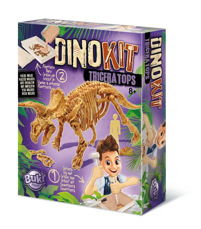 buki-dinokit-tric-ratops-kit-fouille-squelette-8-ans image 1