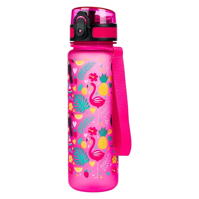 baagl-drinking-bottles-gourde-tritan-flamingos-500-ml image 1