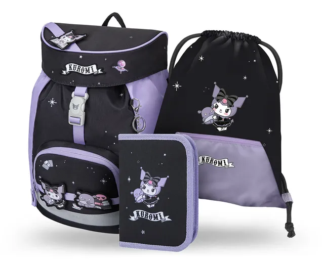 baagl-airy-kuromi-set-scolaire-cartable-l-ger-fille image 1