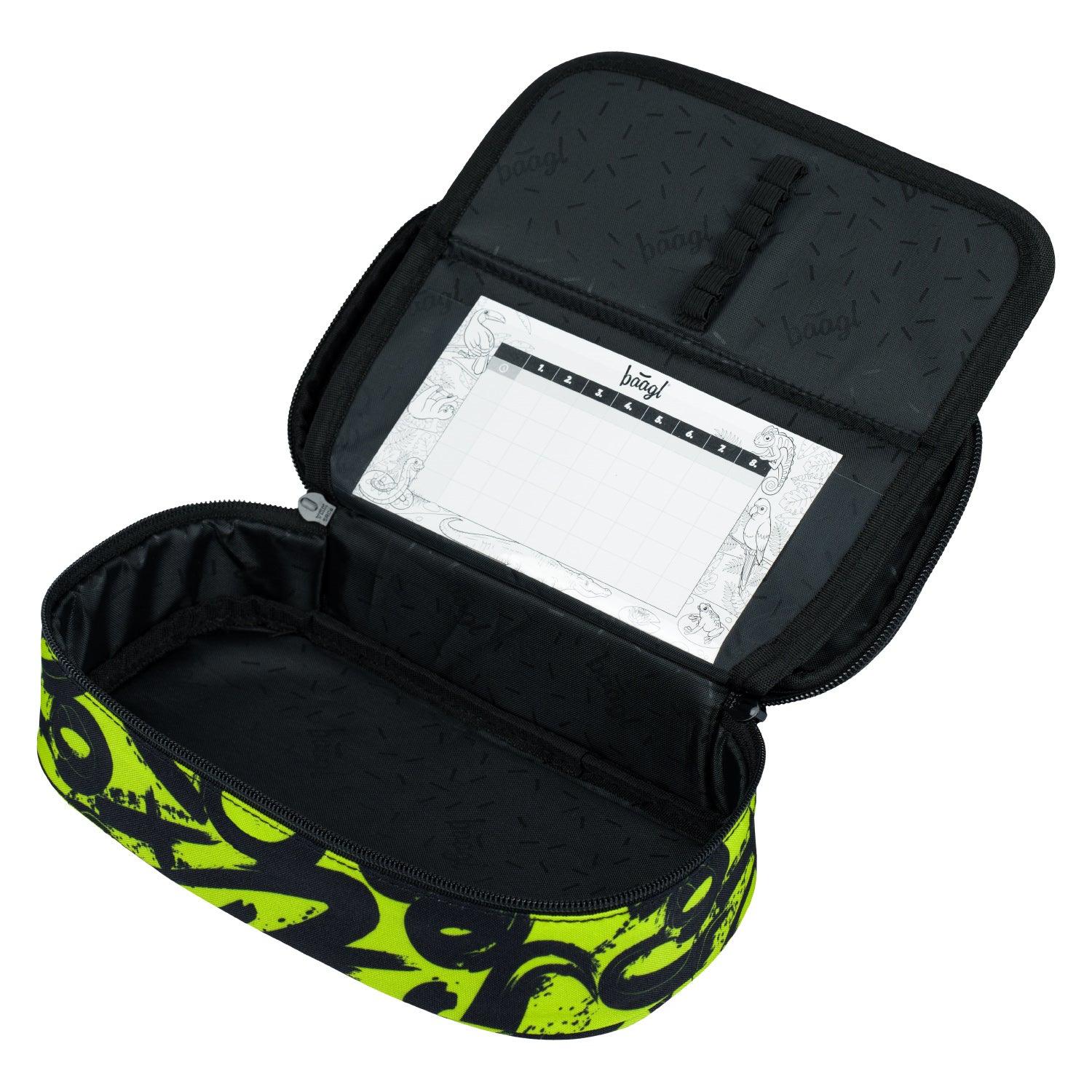 baagl-lime-trousse-scolaire-rigide-recycl-e-ykk image 2
