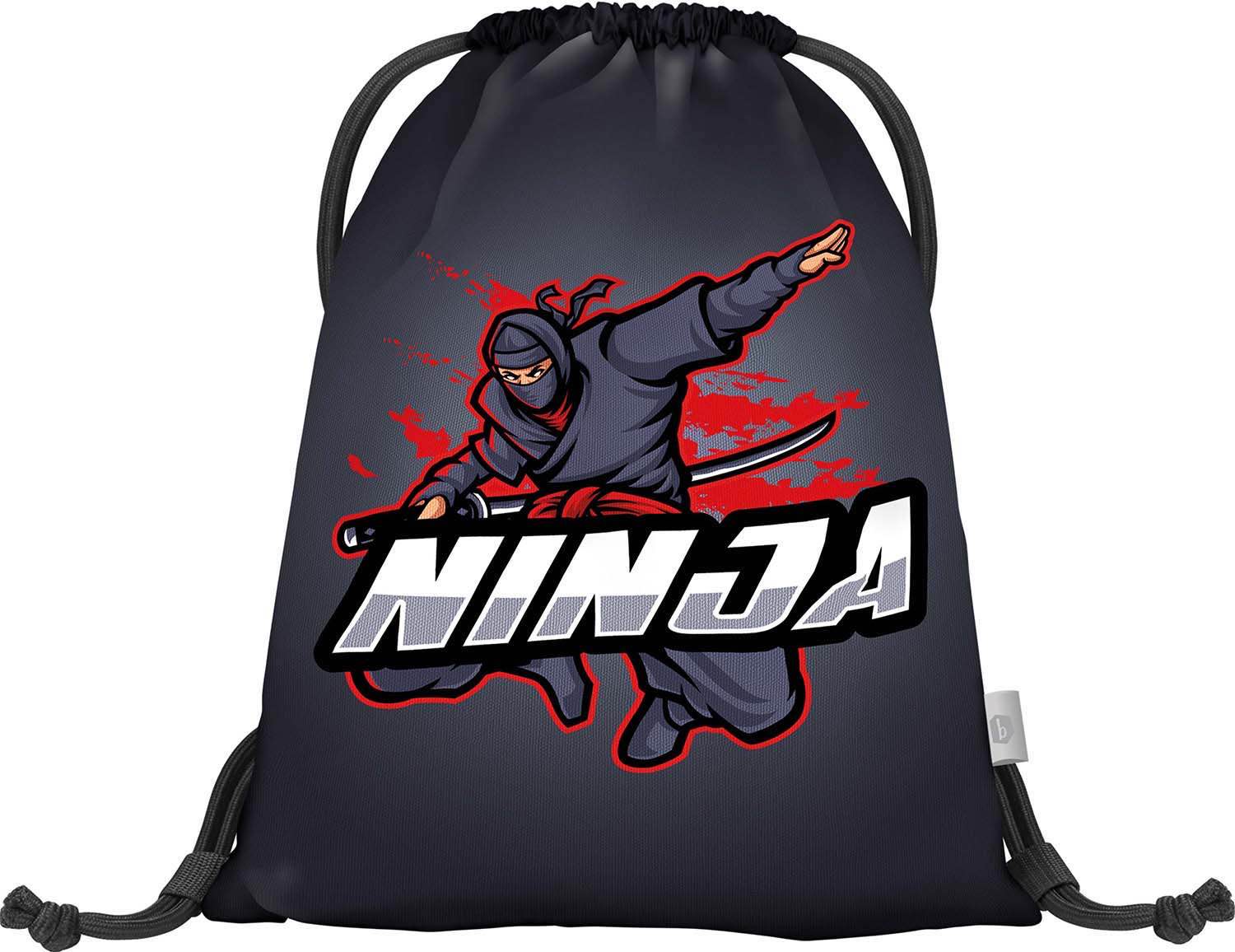 baagl-gym-sacks-ninja-sac-de-gym-noir-gar-on image 1