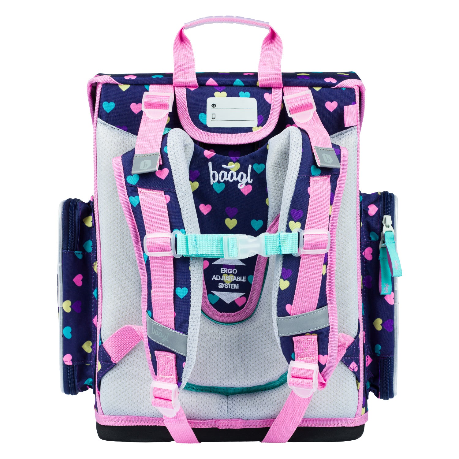 baagl-ergo-pink-hearts-cartable-rose-19-l-magn-tique image 4