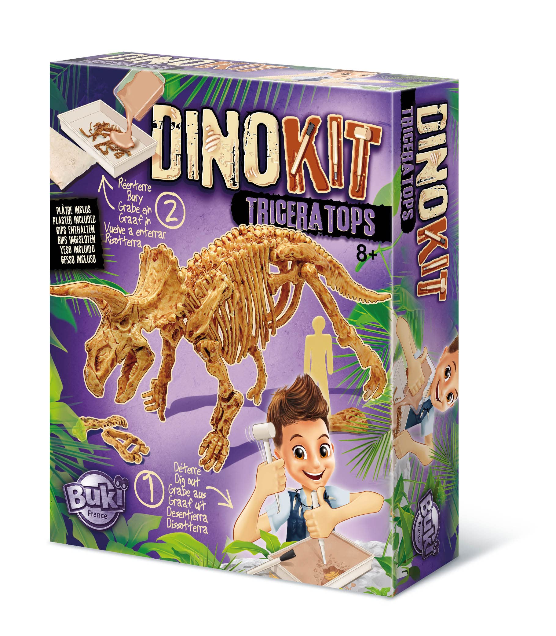 buki-dinokit-tric-ratops-kit-fouille-squelette-8-ans image 1