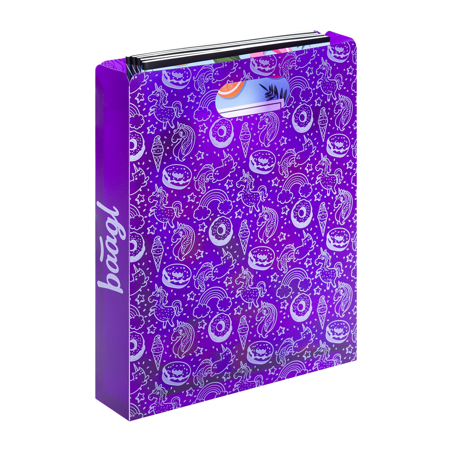 baagl-unicorn-chemise-plastique-poign-e-recycl-e image 2