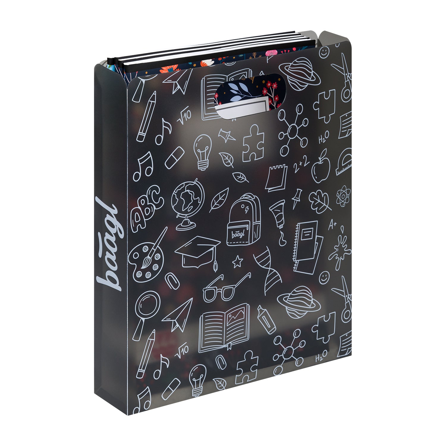 baagl-notebook-folders-chemise-plastique-gris-recycl image 2