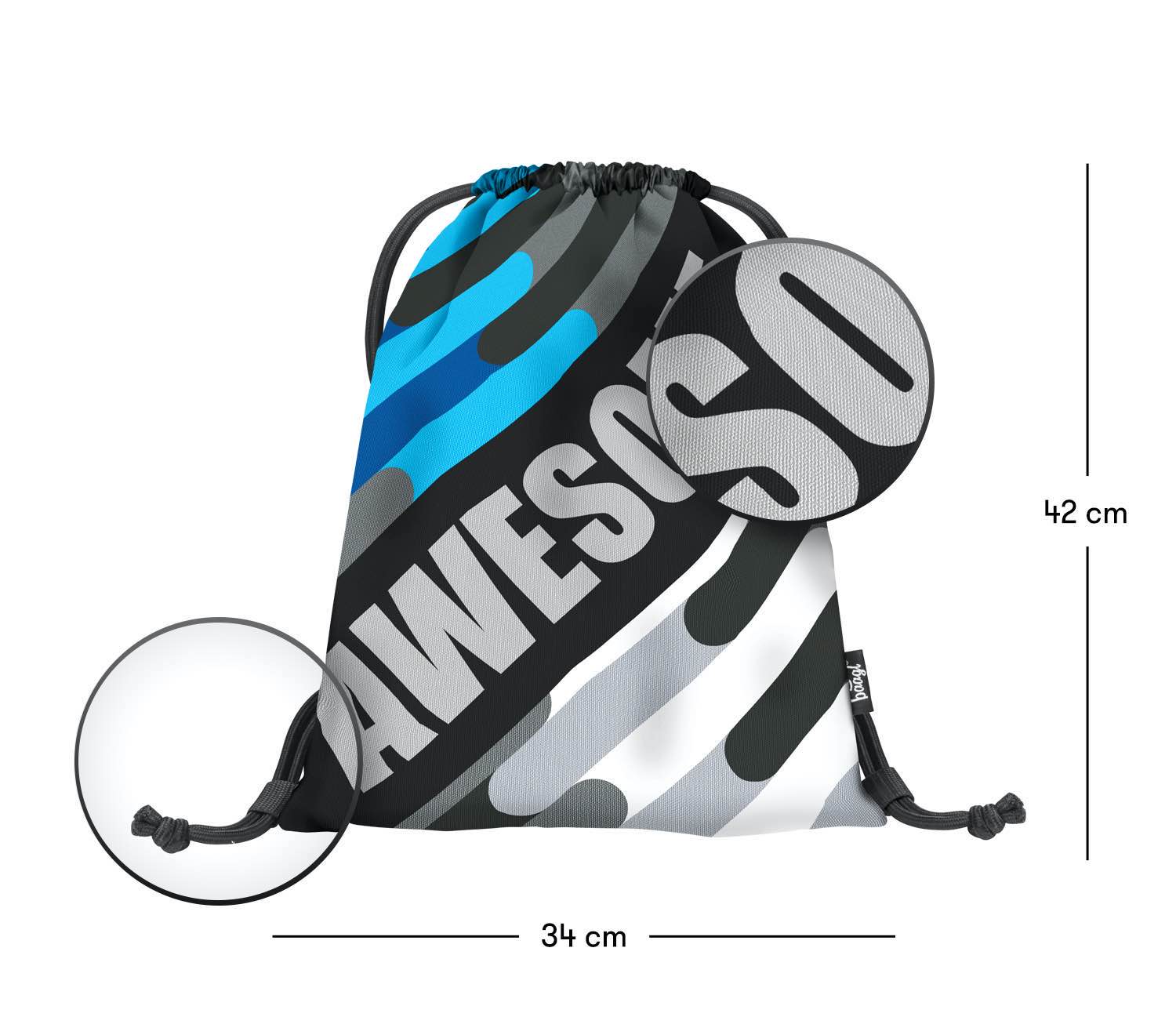 baagl-awesome-2-sac-gym-enfant-lavable image 3