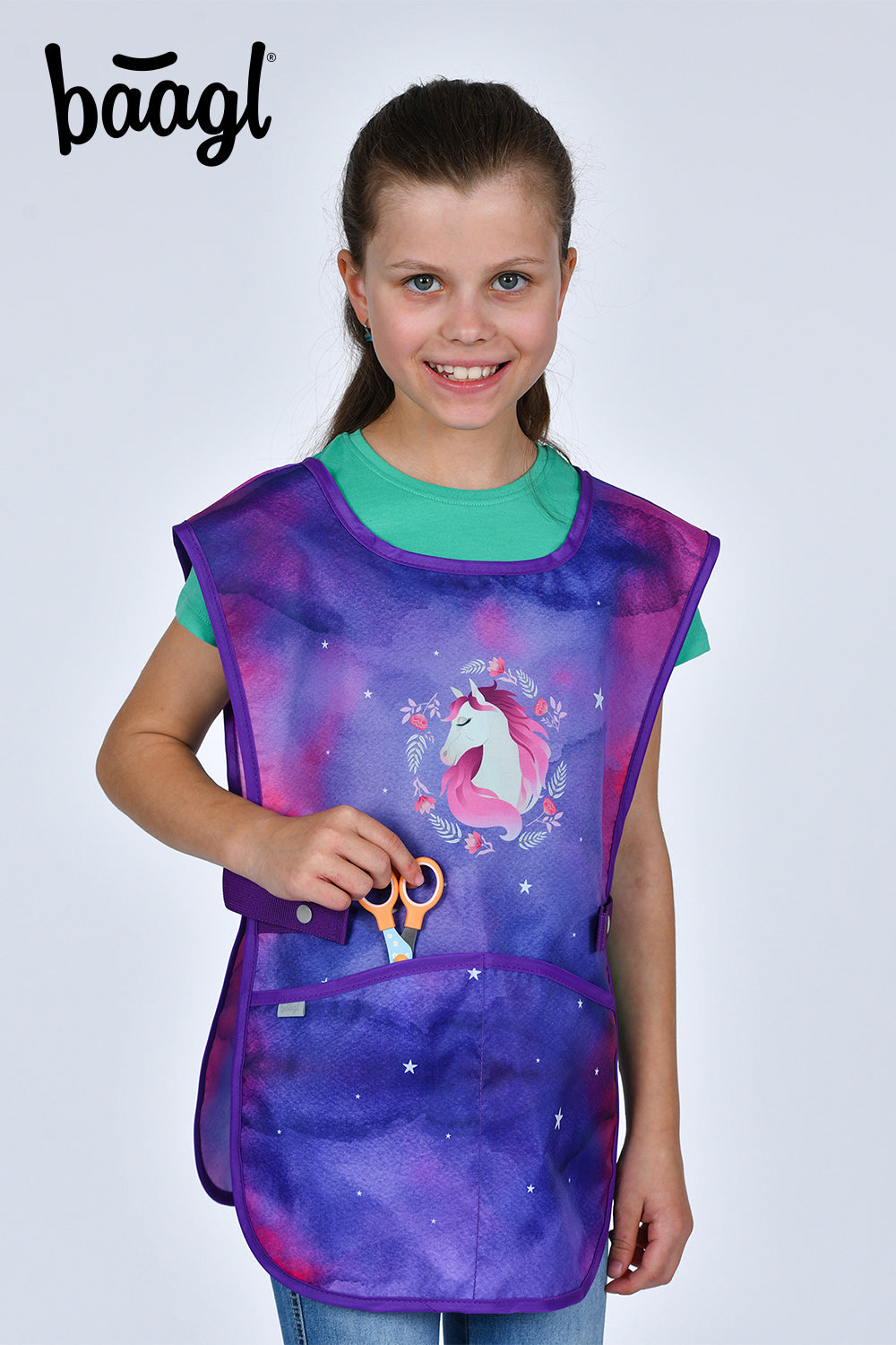 baagl-horse-tablier-enfant-cole-peinture-lavable-2-poches image 6