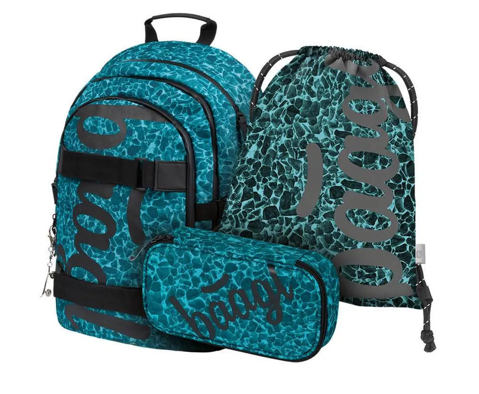 baagl-skate-aquamarine-sac-dos-ensemble-scolaire-25-l image 1