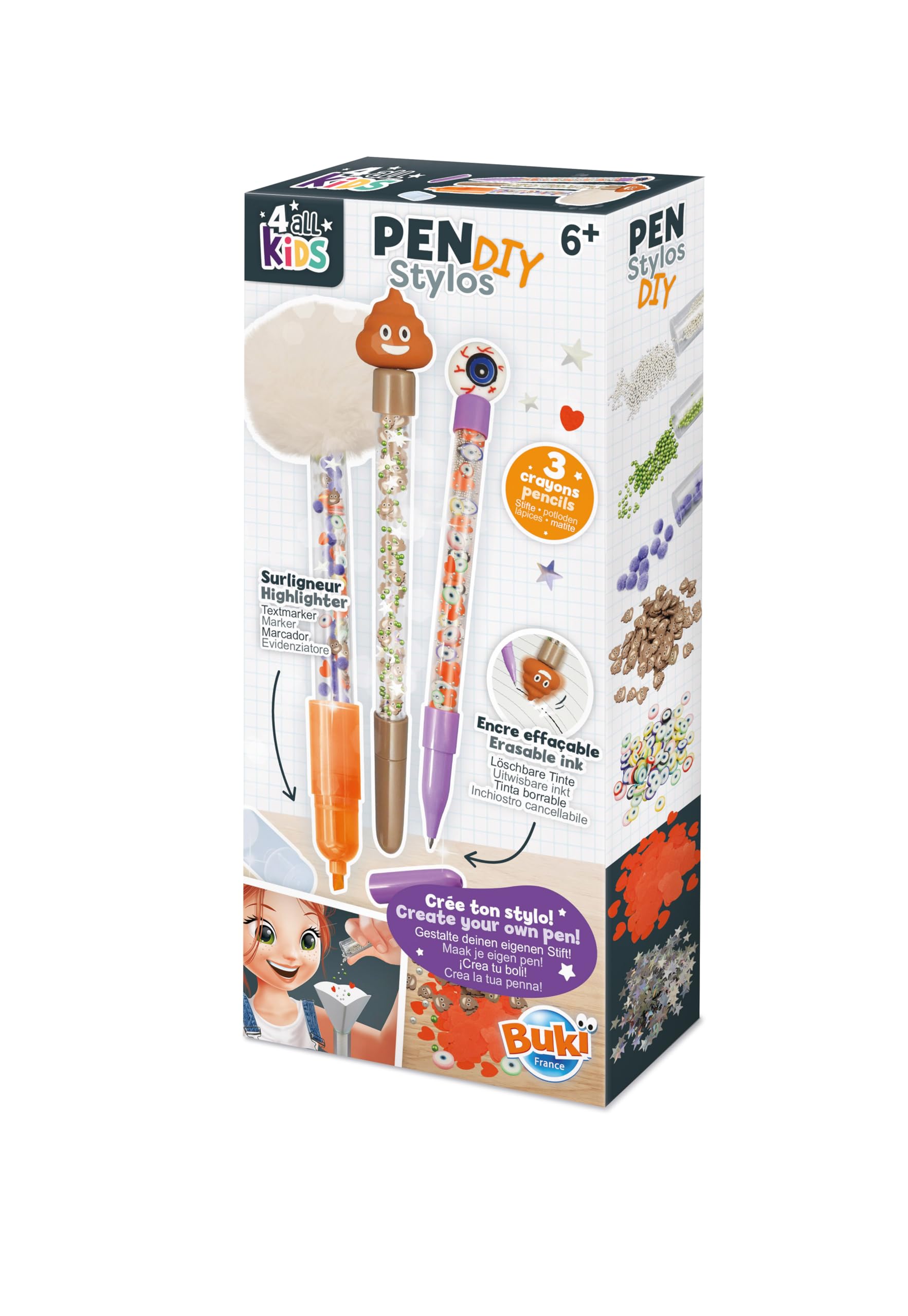 buki-cr-atif-et-beaut-fk023-kit-stylos-effa-ables-2-surligneur image 2