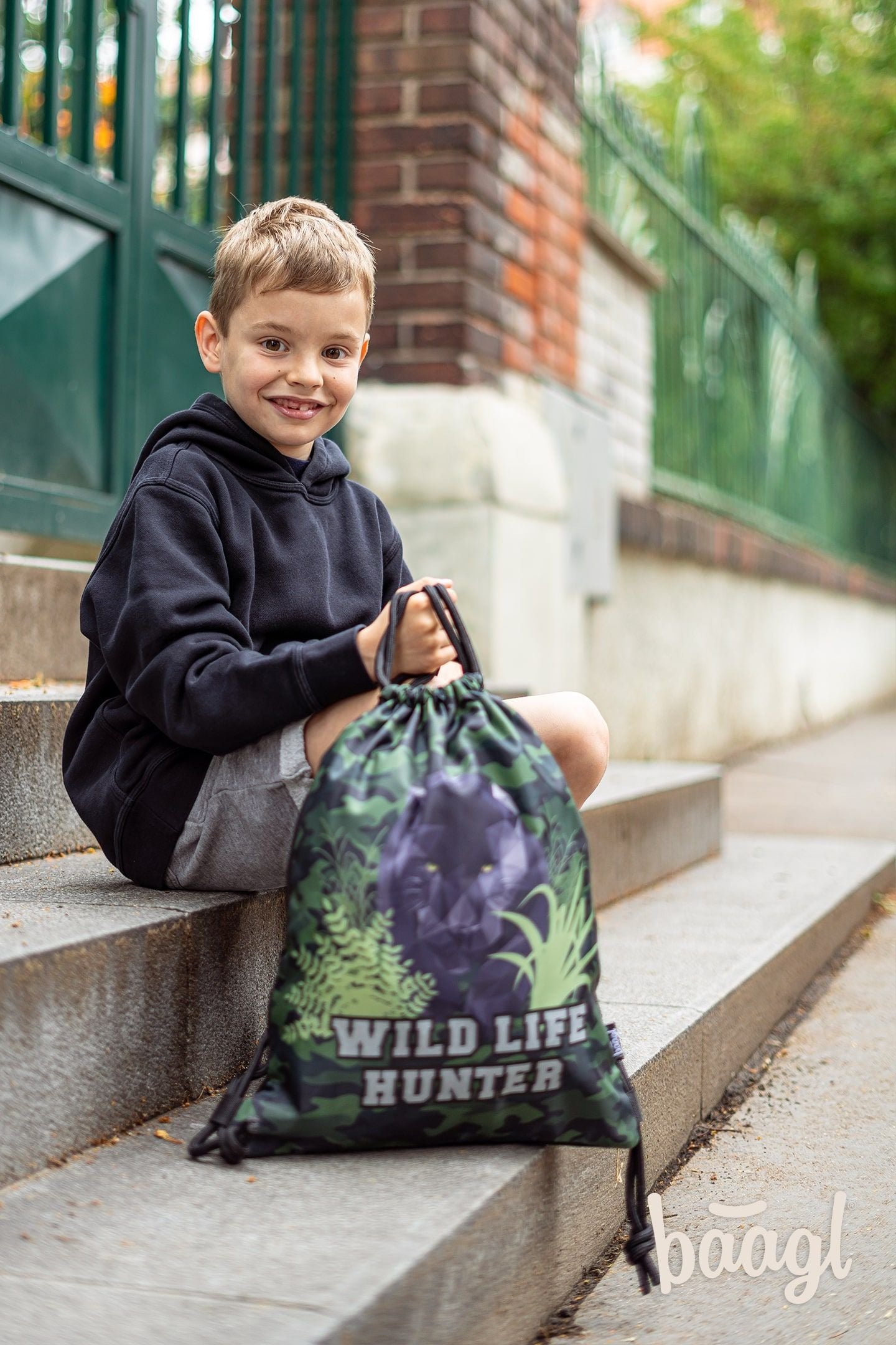 baagl-panther-sac-gym-enfant-noir-lavable image 8