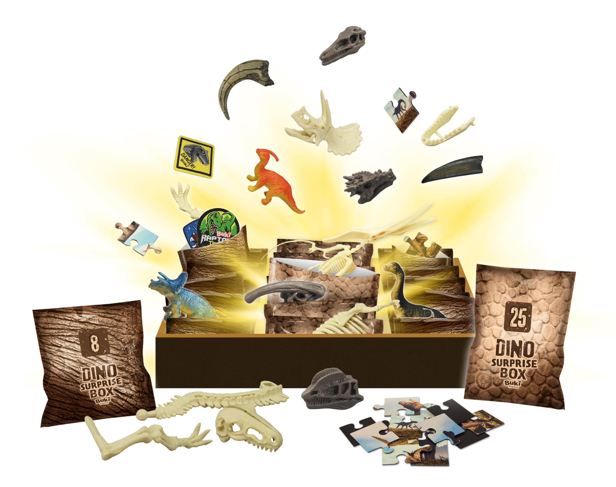 buki-science-2135-dino-coffret-dinosaures-25-surprises image 2