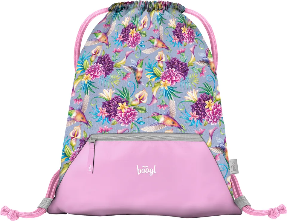 baagl-gym-sacks-sac-gym-hummingbird-poche-zip image 1
