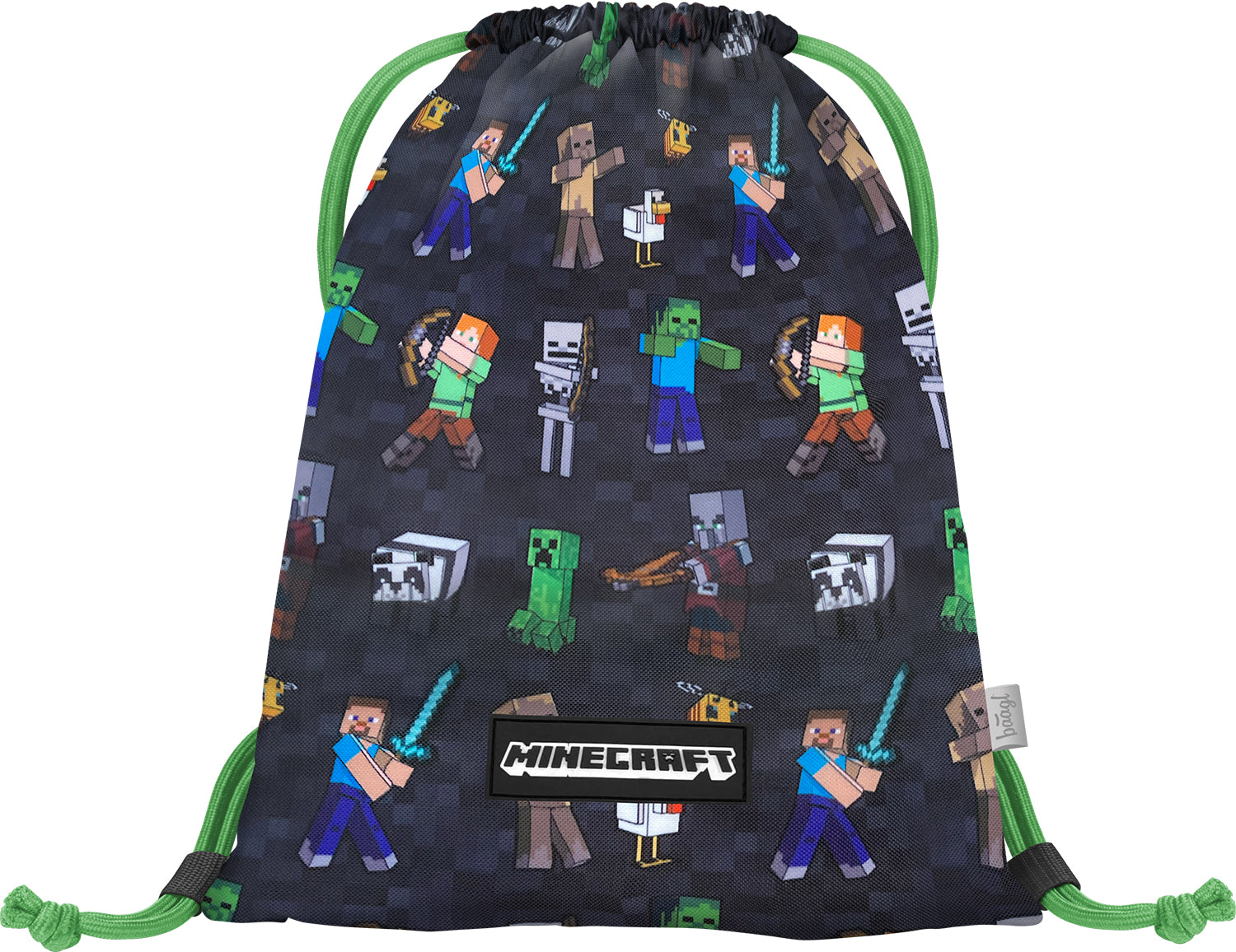 baagl-gym-sacks-minecraft-sac-de-gym-mousqueton-lavable image 1