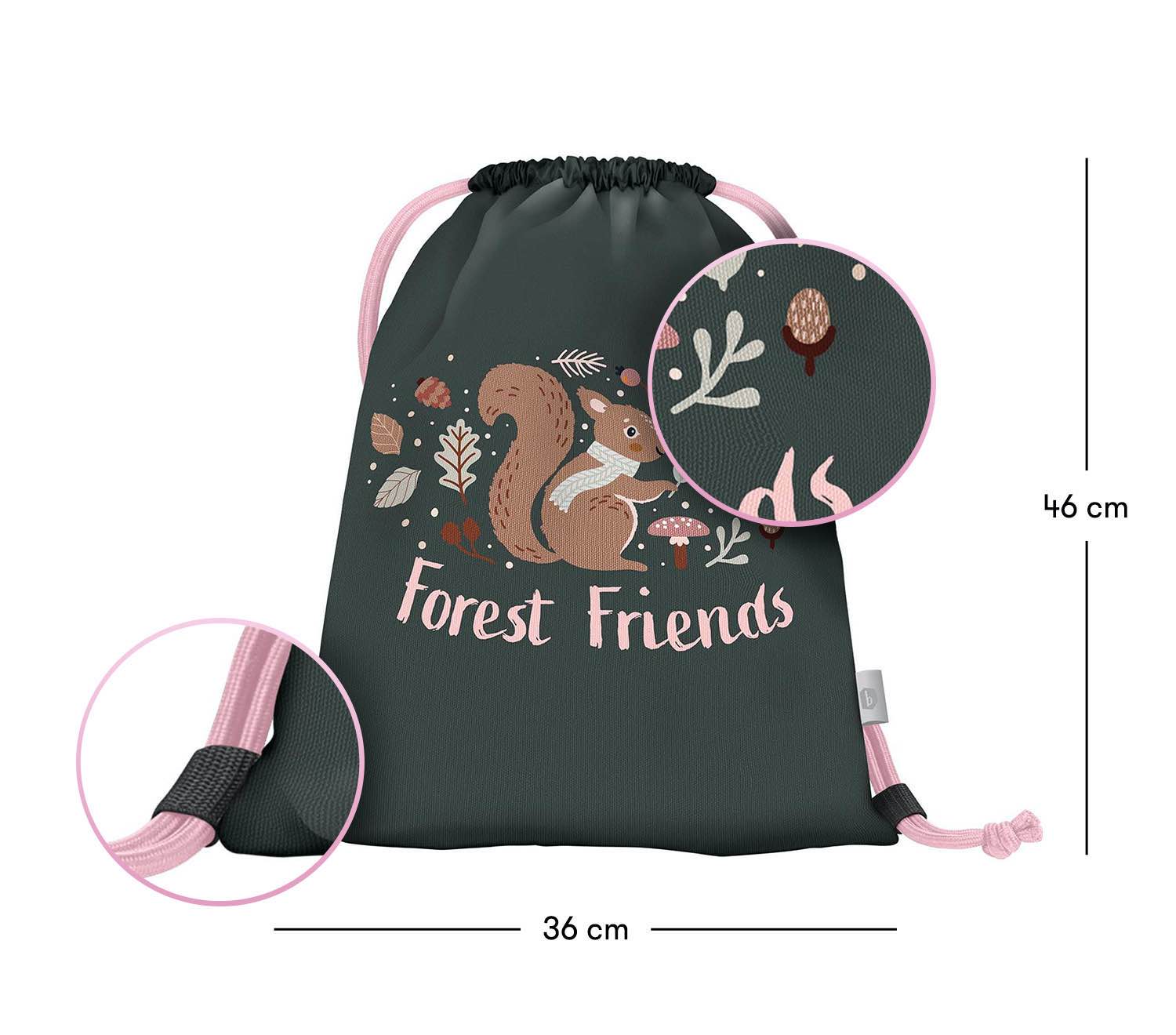 baagl-sac-gym-squirrel-cureuil-cordon-lavable image 3